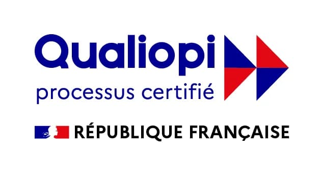 Logo Qualiopi — processus certifié · République Française